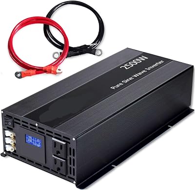 Pure Sine Wave Solar Inverter Power 2500W 12V24V36V48V DC to 120V220V230V240V AC Converter Power Supply Inverter Battery12V,220V