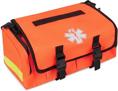 Ever Ready First Aid First Responder On Call Trauma Bag-PRO with Reflectors - Orange