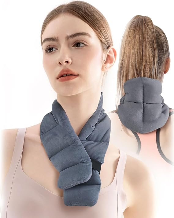 Heating Pad Microwavable for Neck and Shoulders, 29 * 8" Moist Heating Pad, Heated Neck Wrap, Microwave Warmer