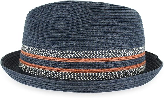 Belfry Men Women Summer Straw Dax BlkNavy LRG