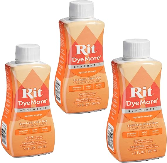 Rit Dye (3-Pack) More Synthetic 7 Ounce Apricot Orange 020-65