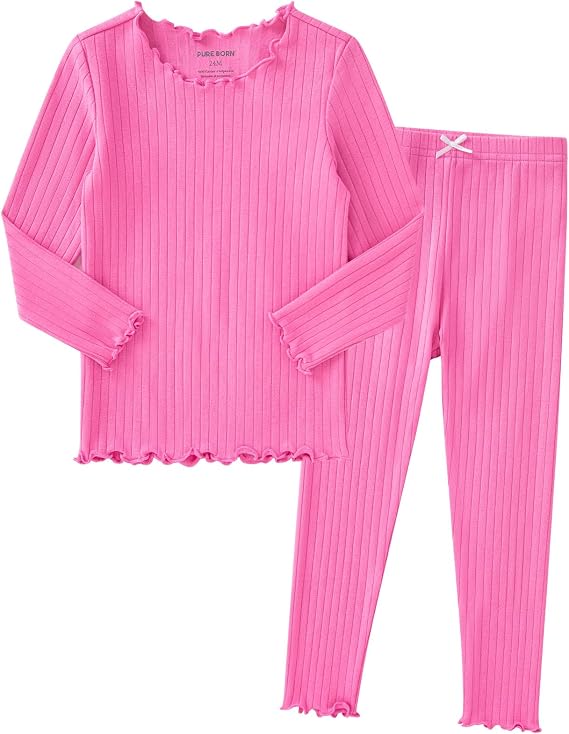 pureborn Baby Pajamas Set Toddler Snug Fit Cotton Sleepwear 2pcs 12M-7Y
