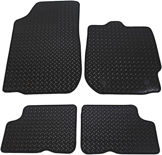 Fully Tailored 4-Piece Rubber Car Mat Set
