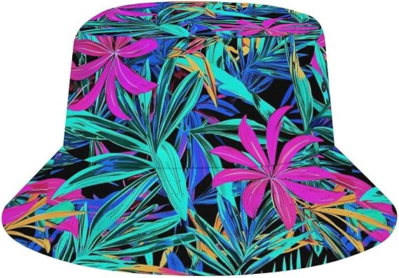 Unisex Bucket Hat Printed Sun Hats Fashion Fishing Hat Cute Fisherman Cap Outdoor Summer Travel Hiking Beach Caps