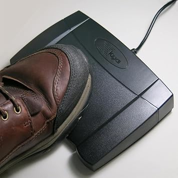 X-keys USB Foot Pedal for Playback Control (XK-3 Rear hinged)