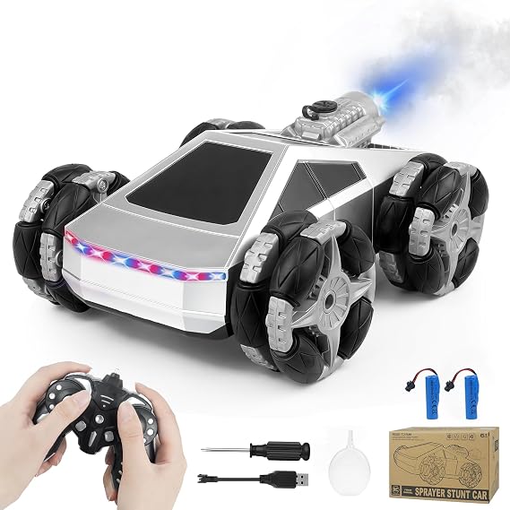 Remote Control Car,RC Cars for Boys 4-7 8-12, 4WD High Speed All Terrain Remote Control Monster Truck, 1:16, 2.4GHZ Monster Truck Toy with LED Lights & Spray,Kids Christmas Birthday Gift for Boys