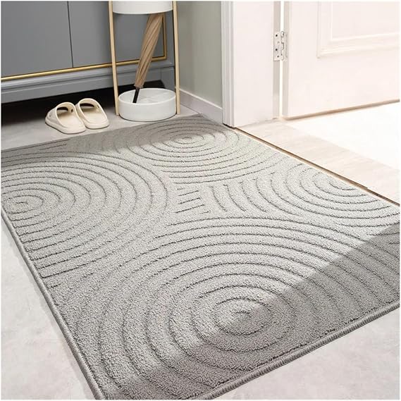 Door Mats Sturdy Front Door Mat, Absorbent Muddy Dirt Resist Welcome Mats Outdoor Indoor, Stain And Fade Resistant, Non-Slip Backing(DM sixu 2,80x120cm)