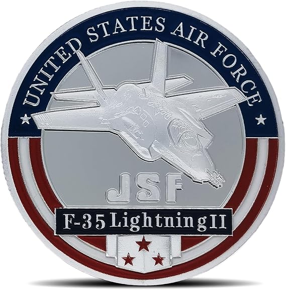 US Air Force F - 35 Lightning II Challenge Coin - JSF Military Coins