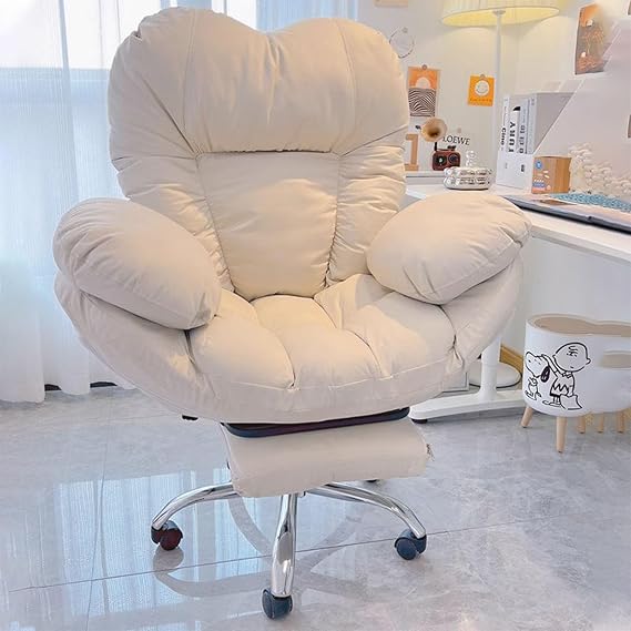 Ergonomic Gaming Chair, 90°~130° Adjustable Recliner Chair, Lazy Sofa for Bedroom, Computer Study for Home Office, Living Room Backrest Reclining Desk Seat