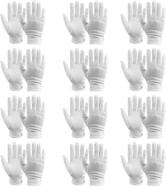 White Gloves White Gloves Women Costume White Gloves Men Cotton Gloves White Cotton Gloves