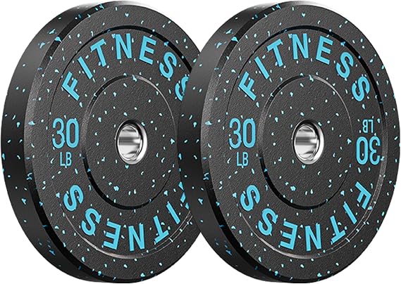 Papababe 20-650lbs Bumper Plates 2" Weight Plates Barbell Weightlifting | 2Inch Olympic Weights Plates Set, Floor Protective High Bounce Plates, Rubber Bumper Plates for Strengh Training, Bench Press