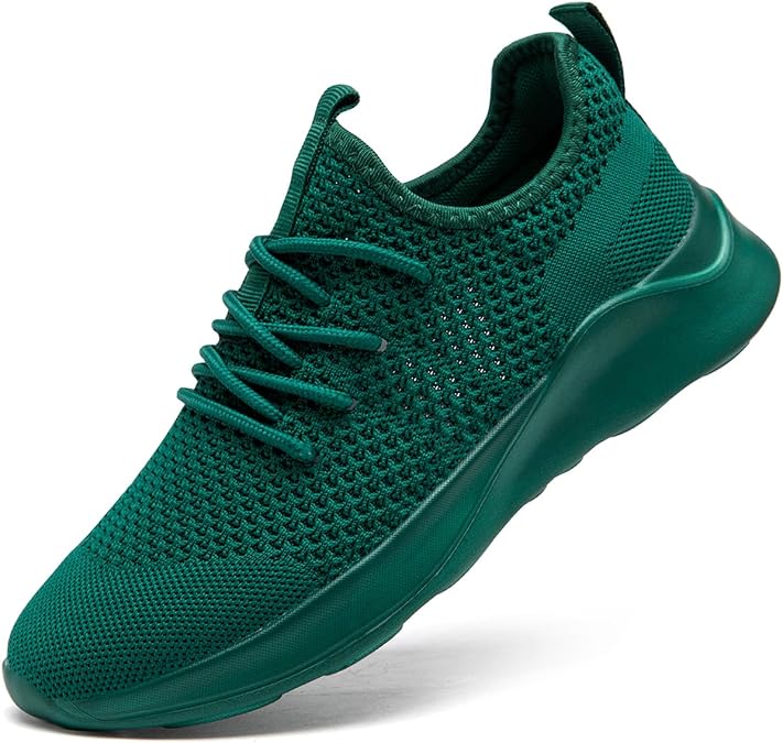 Men's Running Walking Shoes Sneakers Tennis Fitness Athletic Shoes Non Slip On Sports Casual Workout Shoe Lightweight Comfortable Gym Mesh Trainer