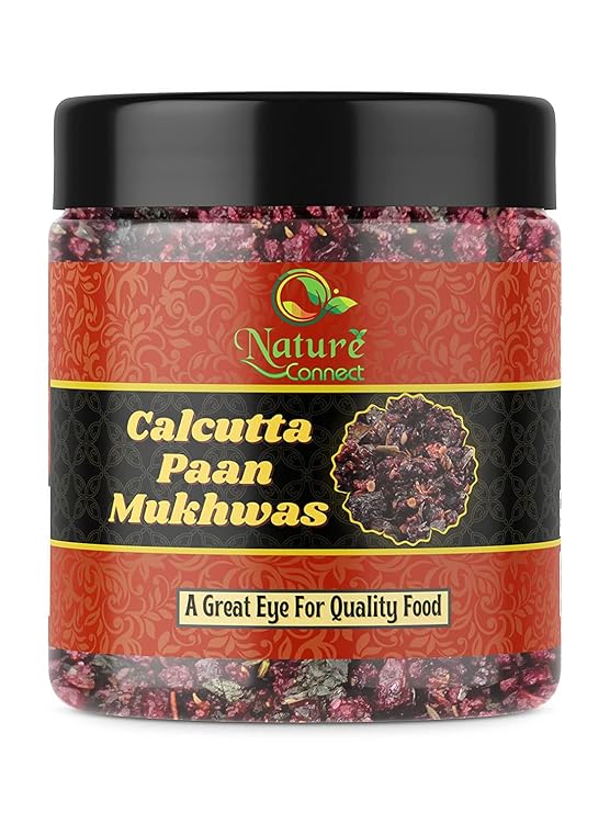 Nature Connect Calcutta Meetha Paan 400 gm | Handmade Paan Mukhwas |Sweet Paan Mukhwas | Gulkand Pan |Paan mukhwas Quality Product | Calcutta Sweet Paan_Packing May Vary