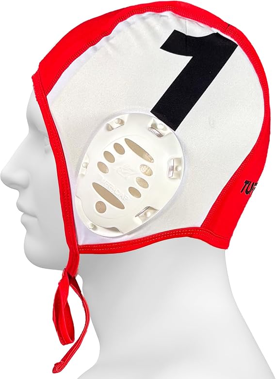 KAP K7 SEVEN KAP7 Padded Goalie Water Polo Cap- Tuff Cap XRD- White