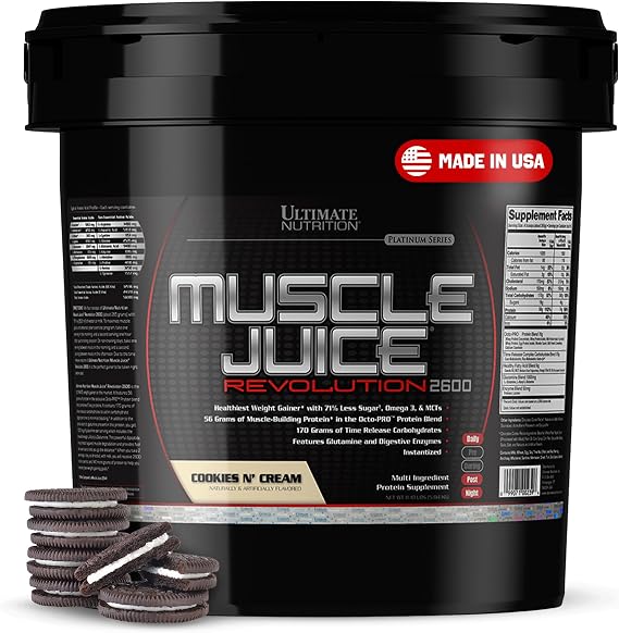 Ultimate Nutrition Muscle Juice Revolution 2600, Cookies N' Cream, 11.1 lb