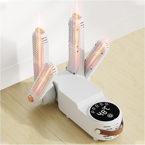 Electric Shoe Dryer Portable Boot Heater 150W for Work Boots Glovess Hats Socks Ski Boots with Heat Dissipation, Heats Up to 60°C
