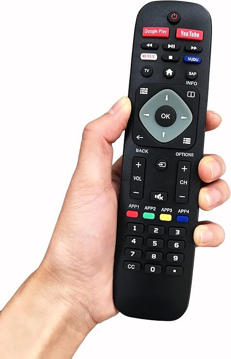 Universal Remote Control for Philips Android Smart LCD LED 4K TV 65PFL5504/F7 50PFL5604/F7 65PFL5766/F7 55PFL5704/F7 75PFL5604/F7 47PFL6704D/F7