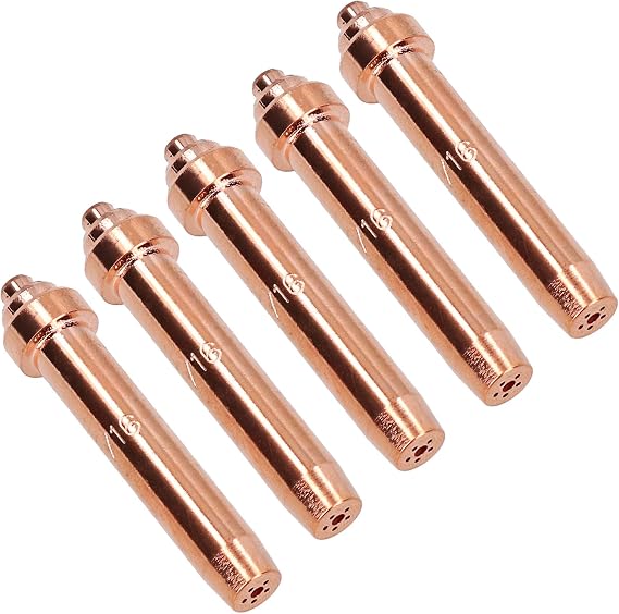 Lightweight Oxy Acetylene Gas Cutting Nozzle Tip 1/16" 10-75mm Oxygen 5 Pack