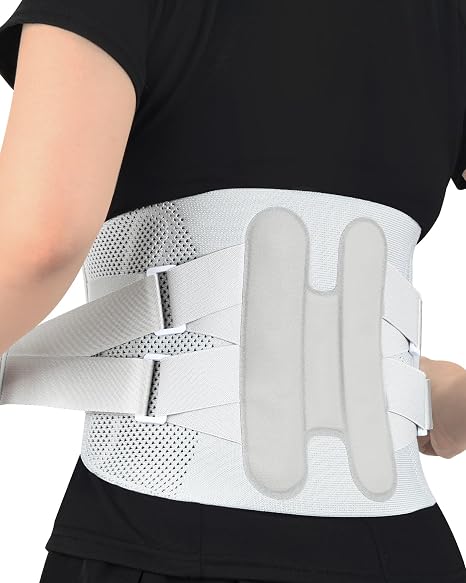 Back Brace for Lower Back Pain Relief Adjustable Knitted Back Support Brace for Women and Men Lumbar Support Belt for Sciatica, Herniated Disc,Scoliosis,Breathable Mesh Design Lower Back Brace 3XL
