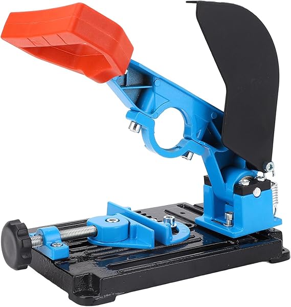 Angle Grinder Stand, Angle Grinder Fixed Bracket Polishing Machine Conversion Cutting Machine Table Saw, Adjustable 45 Degree Clamp with Protective Cover