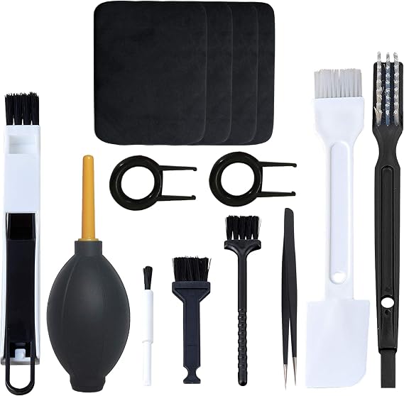 Keyboard Cleaning Brush,Anti Static Brush for Computer Car Player Cleaning Brush Kit Blowing Dust Ball