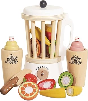 Le Toy Van TV296 Wooden Toy, Blender Set, Blue