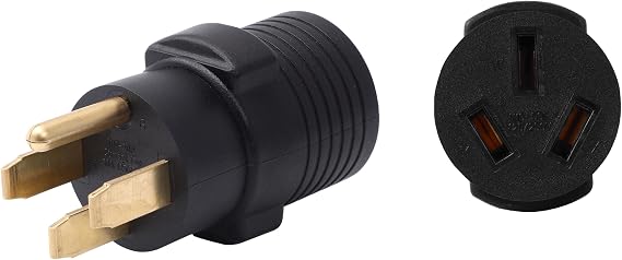 ONETAK NEMA 14-50P to 10-50R Compact 125V/250V 50 Amp Welder Welding Dryer Power Cord Adapter Adaptor Connector Connecter