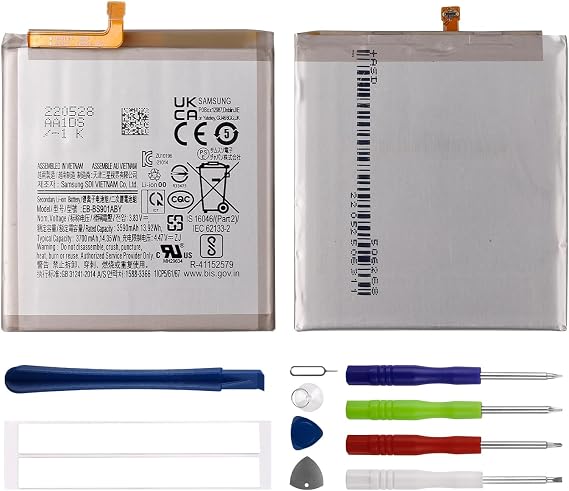 Duotipa New EB-BS901ABY Replacement Battery for Samsung Galaxy S22 5G SM-S901 with Repair Tools Kit