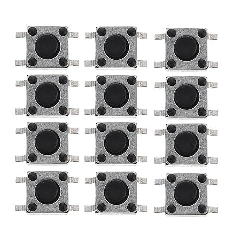 100Pcs Momentary Tactile Push Button Switch Set Replacement Tact Button for PCB Panel Professional Micro Push Accessories for Industrial Controls