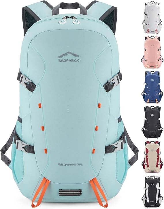 BAGPARKK 35L Ultra Lightweight Foldable Packable Hiking Backpack | Travel Backpack, Survival Whistle, Water-Resistant, Camping Daypack, Outdoor Sports, 0.88 pounds, Men & Women