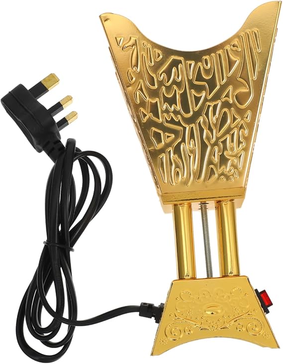 Electric Incense Burner Arabian Style Desktop Censer Vintage Plug in Aroma Burner with Uk Plug for Home Office Yoga Tearoom Decor