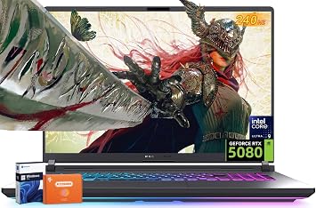 ASUS ROG Strix G18 Gaming Laptop (2025), NVIDIA RTX 5080 16GB GDDR7, Intel Ultra 9 275HX(Beat i9), 18 inch 240Hz 3ms 2.5K, WiFi 7, 64 GB DDR5, 2 TB SSD, Windows 11 Pro, w/Accessories