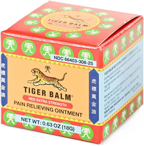 Tiger Balm Pain Relieving Ointment-Red Extra Strength 0.63 oz (1)