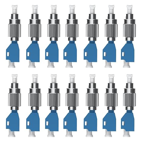 14PCS Visual Fault Locator Adapter - FC Male to LC Female Connector - Single Mode 9/125um for VFL and Optical Power Meter - Hybrid Fiber Optic Convertor