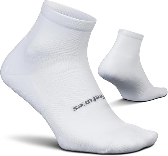 Feetures High Performance Max Cushion Quarter Sock for Women & Men - Moisture-Wicking Athletic Socks