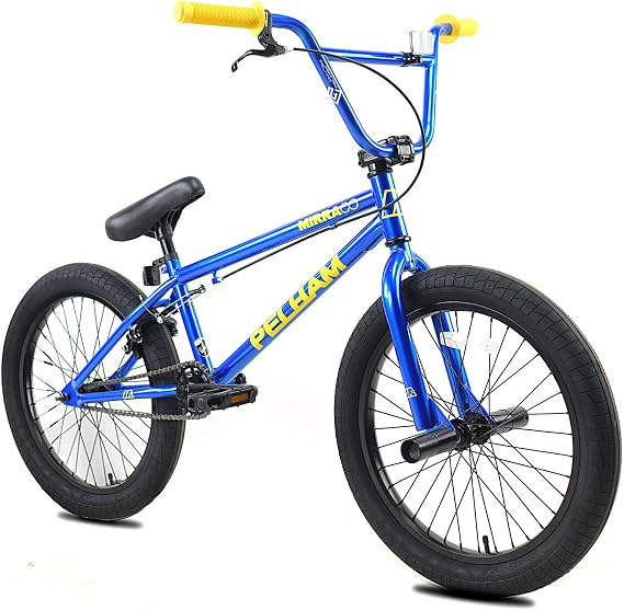 20 Inch BMX Bike Bike Trial, Stunt Action Free-Type BMX Bicycle, Professional High Strength High Carbon Steel Frame BMX Professional Street BMX Bike Adult Children Suitable for Beginner Level to