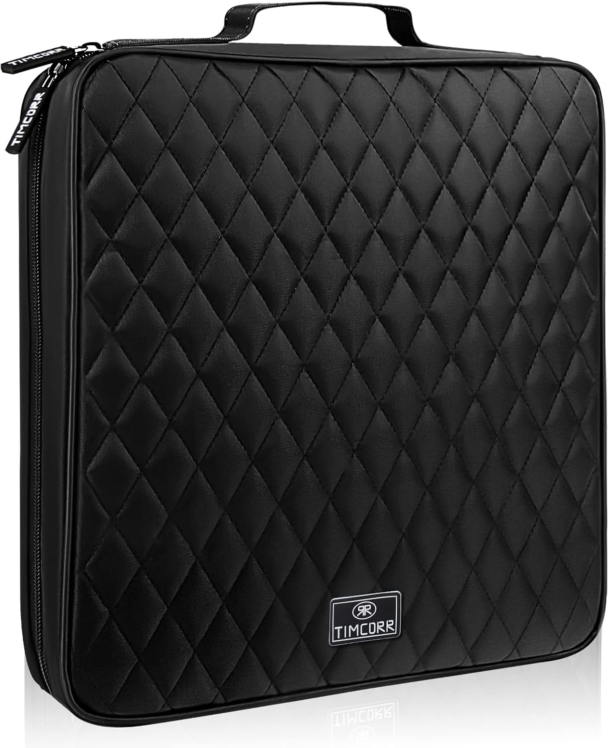 CD Case DVD Holder Storage: 160 Capacity DVD Cases Organizer Portable Wallet Storage - CD Plastic Protective Carrying Binder for Home Travel Black
