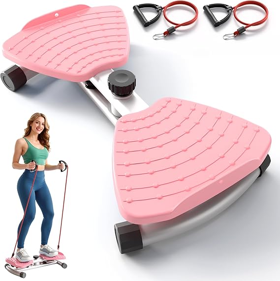 RYGEO Ab Machine, Waist Twister Exercise Machine & Abdominal Twister Board – 380LBS Capacity, 20dB Ultra-Quiet, Non-Slip Home Gym Equipment for Core & Stomach Workout