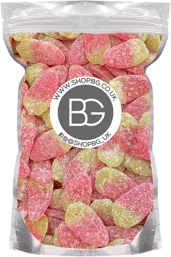 BG Quality Pick & Mix Sweets - Choose Your Own Favourites Single Sweet Pouch 800g (Fizzy Giant Strawberries (V))