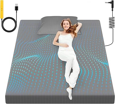 Grounding Sheet, 90% Organic Cotton10% Pure Silver Organic Fitted Grounded Sheet for Improved Sleep, Pain Relief - Earth Connected Bedding Gray, 60.1  80  15inch