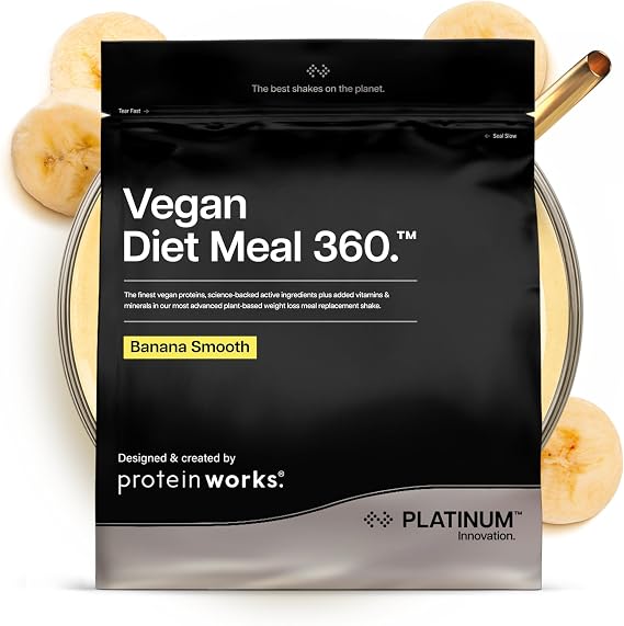 Protein Works | Vegan Diet Meal 360 - Platinum, Banana Smooth, 1kg