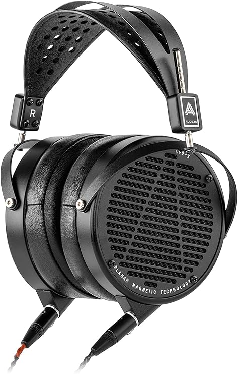 Audeze LCD-X Over-Ear Open Back Professional Headphone new 2021 and Later Version with Carry case, Combo 4 pin XLR Cable with 6.3mm and 3.5 mm adapters, Black