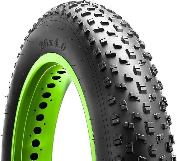 Fat Tires 26x4.0 Bike Tire,Electric Bicycle Mountain Bike Wire Tires Folding Dual Wide Mountain Snow Bike Accessory