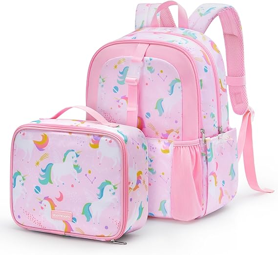 mommore Kids Backpack Set Kindergarten School Bookbag for Boys Girls
