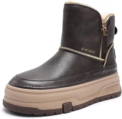 Women's Warm Snow Boots Cold Weather Winter Boots Fur Lined Comfortable Lightweight