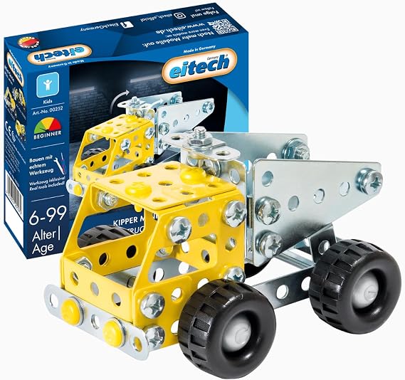 Eitech Metal Construction Kit - Mini Construction Vehicles (Dumpster)