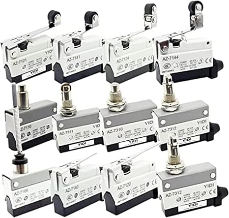 Micro Switches 10A 250VAC AZ-7100 - TZ-7312 Waterproof Micro Switch Travel Limit Switch Straight 90degree Roller Lever