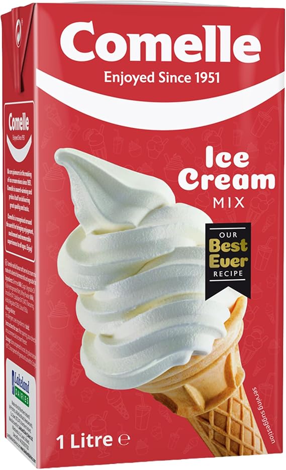 Comelle Soft Serve Ice Cream Mix, 6x1 Litre