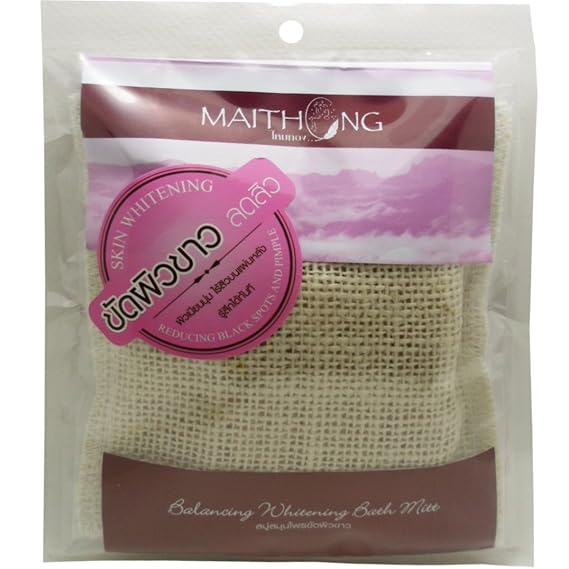 Balancing Skin Whitening Bath Mitt Vitamin E Natural Herbal Extracts Anti-Oxidant Net Wt 100g (3.53oz) x 2 bags