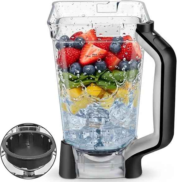 Replacement Parts for Ninja Blender, 72oz Ninja Blender Replacement Pitcher Vaso de Licuadora Ninja Blender Cups Replacement for BN750 BN751 BN800 BN801 BN805 DB751A